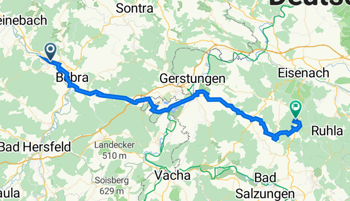 2. Etappe nach Altenberger See, Marksuhl