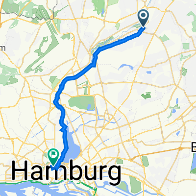 Wellingsbüttler Weg 145, Hamburg nach ABC Straße 52, Hamburg