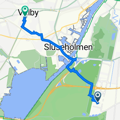 Robert Jacobsens Vej 30R, København to Gearhalsvej 1, København