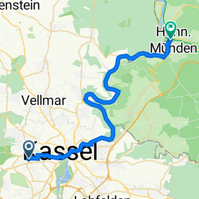 Kassel nach Ziegelstraße 10, Hannoversch Münden