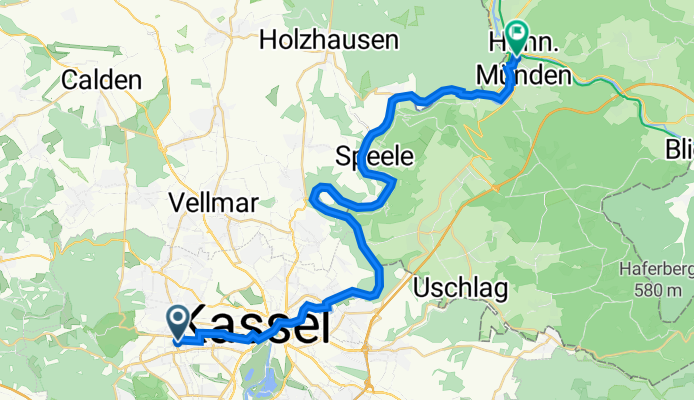 Kassel nach Ziegelstraße 10, Hannoversch Münden
