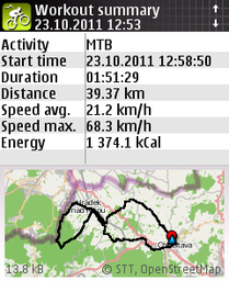 Hebe Bild 1 entlang der Bikemap-Route "MTB 23.10.2011 Chrastava - Popovka - Chrastava" hervor