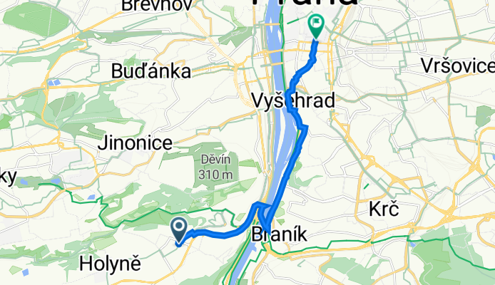 Hilmarova 979/2, Prague 5 to Štěpánská 611/14, Prague 1