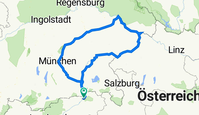 Kufstein - Isar - Donau - Inn 520 km
