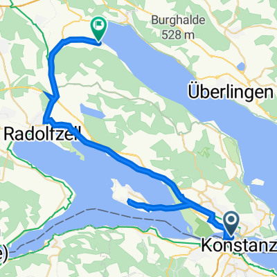 Labhardsweg 3A, Konstancja do Friedhofstraße, Bodman-Ludwigshafen