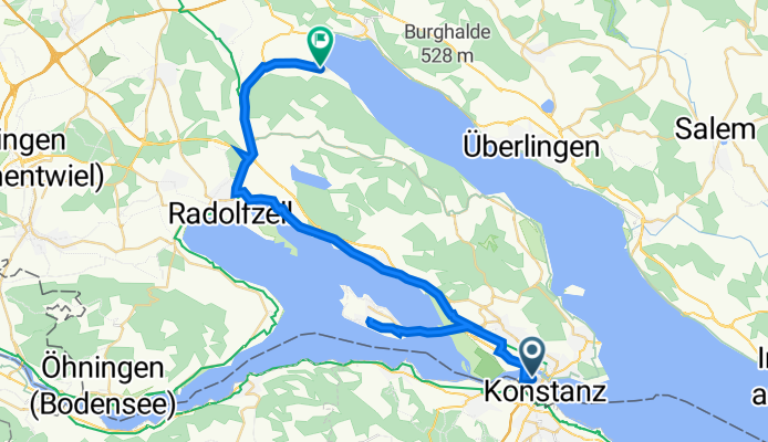 Labhardsweg 3A, Konstancja do Friedhofstraße, Bodman-Ludwigshafen