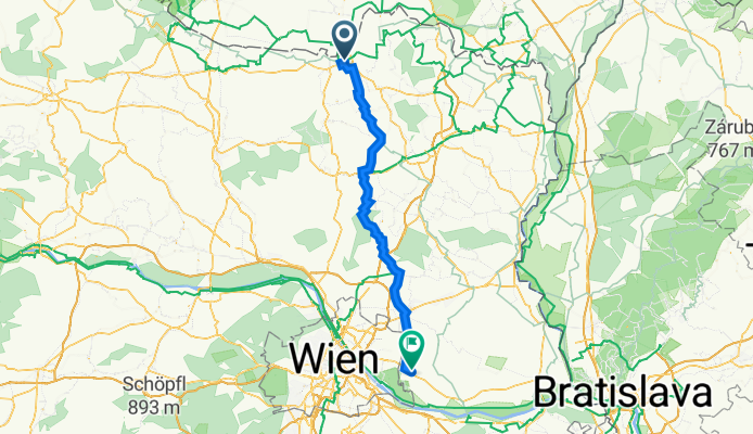Lagergasse 10, Laa an der Thaya nach Robert-Stolz-Gasse 32, Groß-Enzersdorf