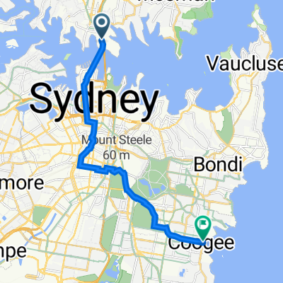 North Sydney to Coogee via City