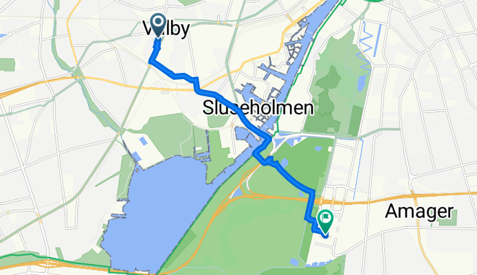 Gearhalsvej 1, København to Richard Mortensens Vej 27K, København