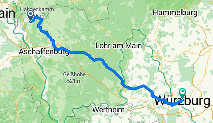  Von Alzenau nach Würzburg