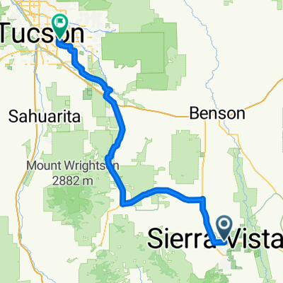 Sierra Vista to Tucson via Sonoita
