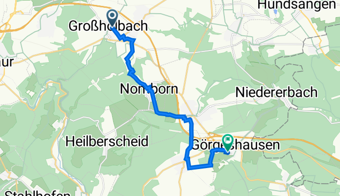 Ringstraße 23, Großholbach nach Feldstraße 19, Görgeshausen