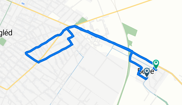 Szállás utca 3., Cegléd to Kasza utca 2., Cegléd