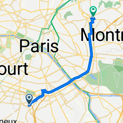 33 Rue de Stalingrad, Arcueil à 24 Rue des Bruyères, Les Lilas