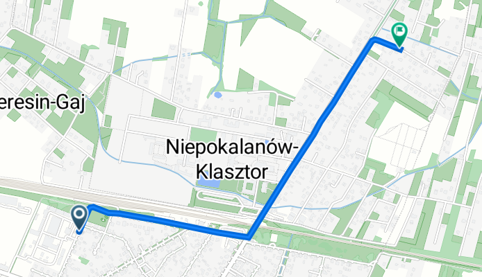 guzowska 1, Teresin do Srebrna 8, Paprotnia