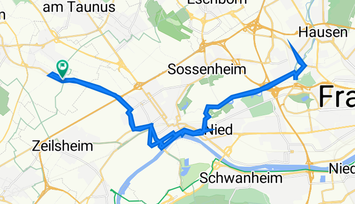 Alt-Oberliederbach 1, Liederbach am Taunus nach Taunusstraße 1, Liederbach am Taunus