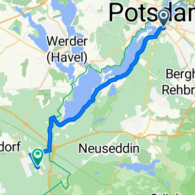 Friedrich-Engels-Straße 102, Potsdam nach Straße der Einheit 37, Beelitz