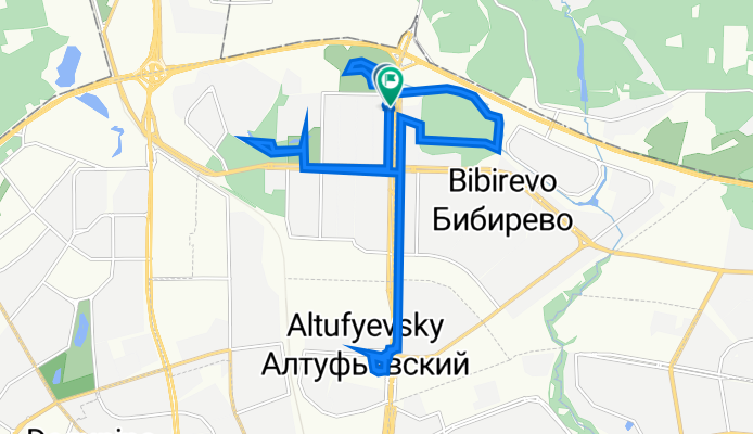 Алтуфьевское шоссе, 97 с1, Москва до Алтуфьевское шоссе, 97, Москва
