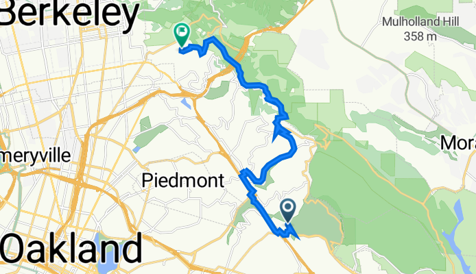 Sanborn Drive 3547, Oakland to Dartmouth Drive 25, Berkeley