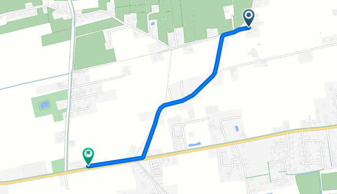Hoog Weg 6, Rechtsupweg nach Kirchstraße 135, Upgant-Schott