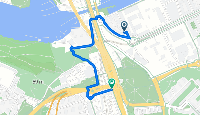 Hammarby allé 13B, Stockholm to Johanneshovsvägen 3, Johanneshov
