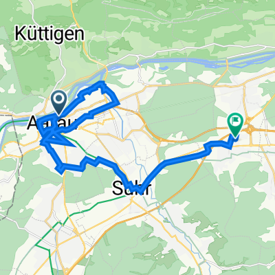 Mühlemattstrasse 73, Aarau nach Fabrikweg 1A, Hunzenschwil
