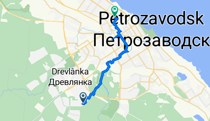 Лебединый переулок, 5, Petrozavodsk to Oktyabr'skiy avenue, 1, Petrozavodsk