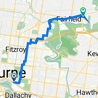 133 Jolimont Rd, Melbourne to 626 Heidelberg Rd, Alphington