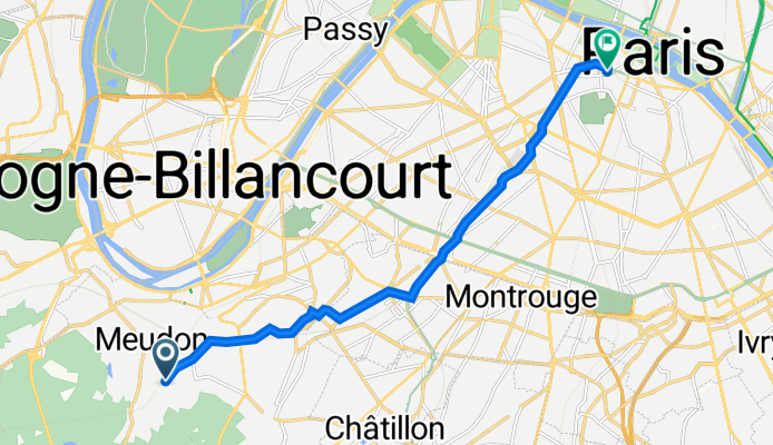 103 Rue Henri Barbusse, Meudon à 4 Carrefour de l'Odéon, Paris