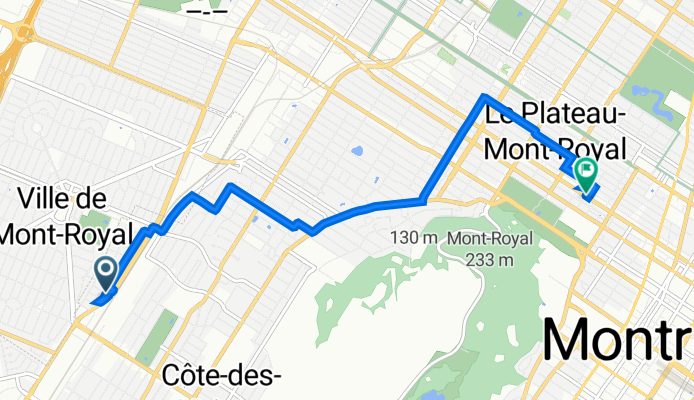 3300 Av de Falaise, Montréal à 3971 Boul St-Laurent, Montréal