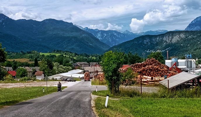 Foto 2 de la ruta de Bikemap "Most na Soči to Bohinjska Bela"