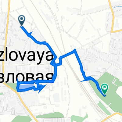 От улица Первомайская 51, Узловая до улица Железнодорожная 2, Узловая