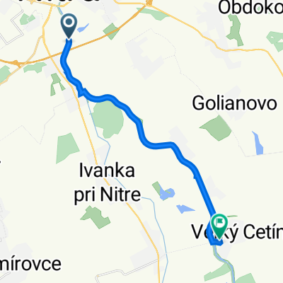 Wilsonovo nábrežie 170–178, Nitra až Veľký Cetín