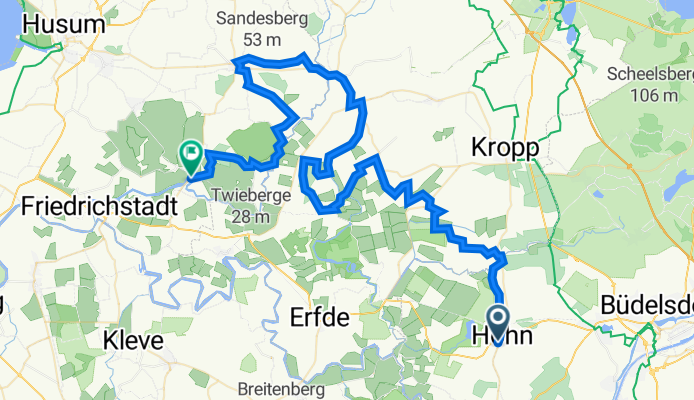 Nordsee 15: Hohn-Schwabstedt 69,9km 150hm