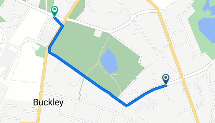 8–64 Knowle Lane, Mold to Buckley Medical Centre, Alltami Road, Mold