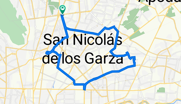 Avenida Sendero Norte 800, San Nicolás de los Garza a Avenida Sendero Norte 800, San Nicolás de los Garza
