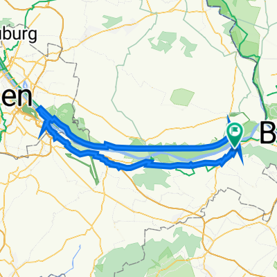BDA,Haslau,Wien über Brücke Donauradweg retour