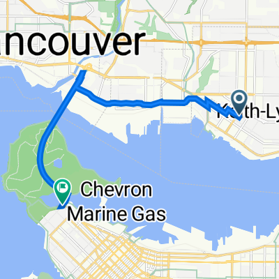 106 5 St E, North Vancouver to 601–613 Chilco St, Vancouver