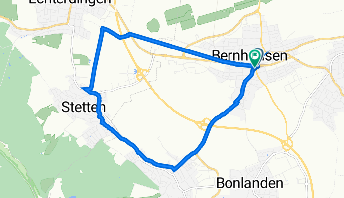Karlstraße 4, Filderstadt nach Tübinger Straße 7, Filderstadt