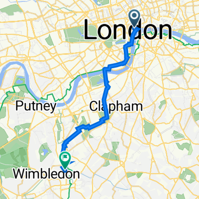 Carting Lane, London to 262A Haydon's Road, London