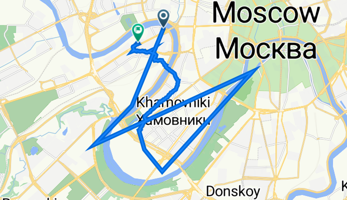 Кутузовский проспект, 2/1 с6, Москва до Кутузовский проспект, 14 с2, Москва