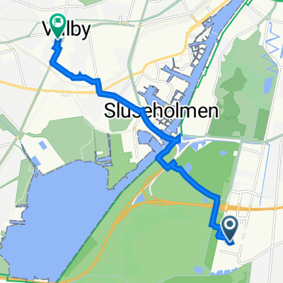 Richard Mortensens Vej 25B, København to Gearhalsvej 1, København