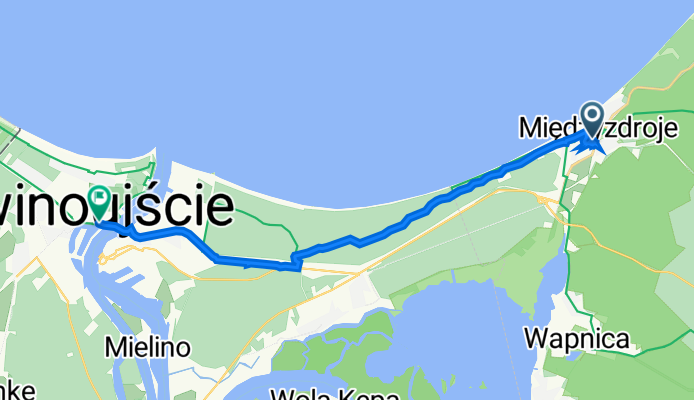 Bursztynowa 1, Misdroy nach Swinemünde