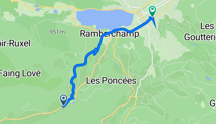 34 Route du Col, Sapois à 29 Rue Charles de Gaulle, Gérardmer