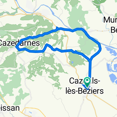 3 Rue Thiers, Cazouls-lès-Béziers à 36 Boulevard Moliére, Cazouls-lès-Béziers