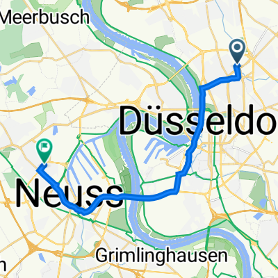 Münsterstraße 156, Düsseldorf nach Fesserstraße 10, Neuss