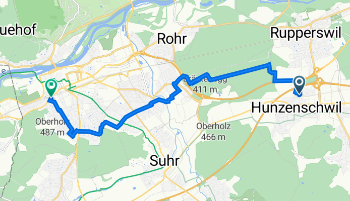 Fabrikweg 3, Hunzenschwil nach Oberholzstrasse 8, Aarau