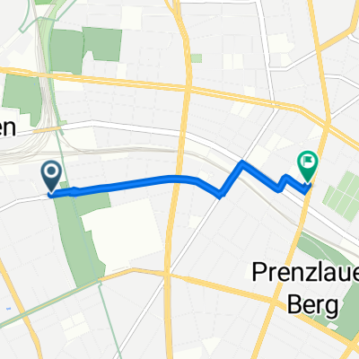 Gleimstraße 62, Berlin to B109 172, Berlin