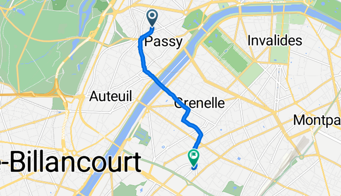 44 Rue Nicolo, Paris à 9 Rue du Hameau, Paris