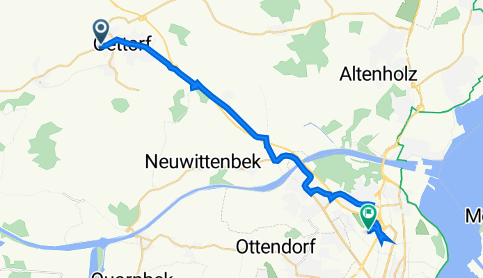 Hasselrott 56, Gettorf nach Leibnizstraße 12, Kiel